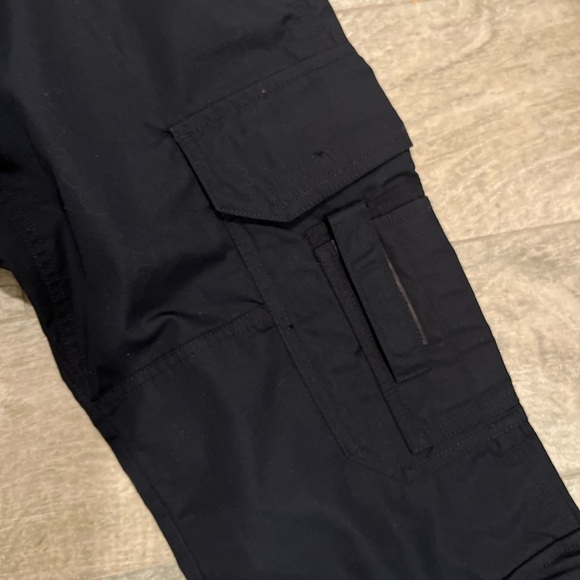 Navy blue utility style cargo pants. - Picture 3 of 8